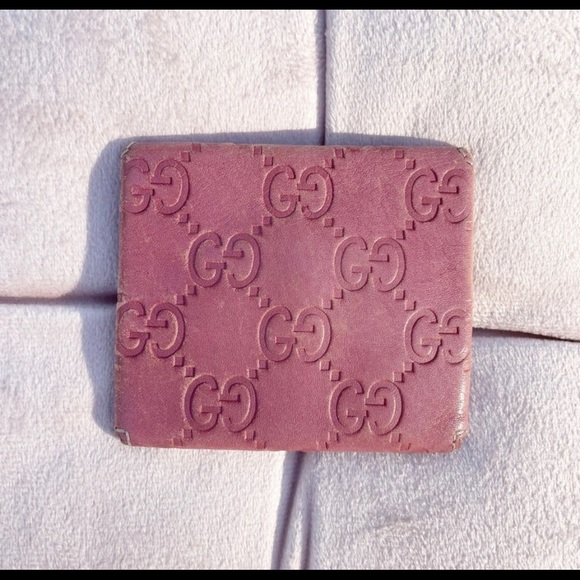 Gucci Guccissima Monogram Pink Coin Pouch - Picture 2 of 5